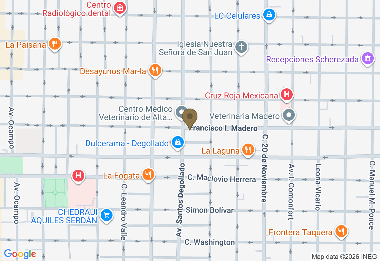 Mapa: Francisco I. Madero 1947, Nuevo Laredo